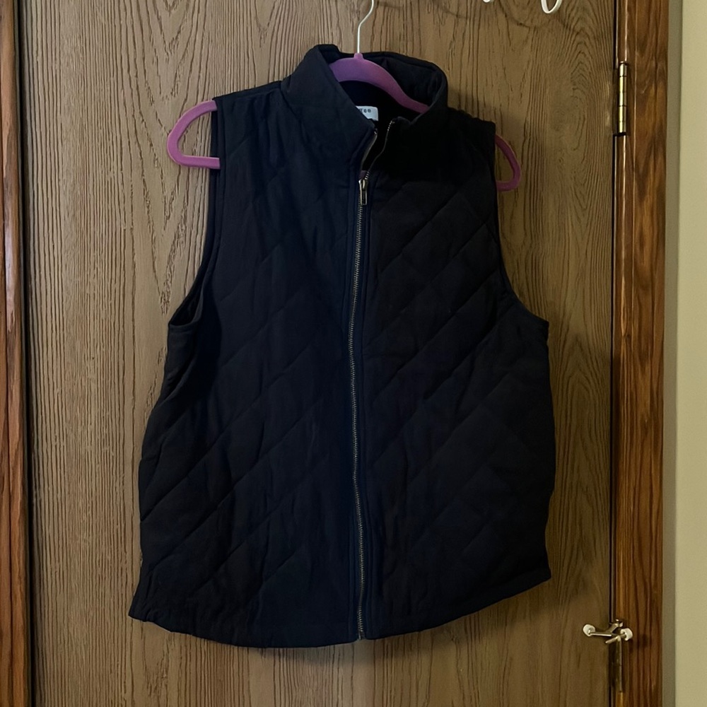 Navy Blue Quilted Vest - Large